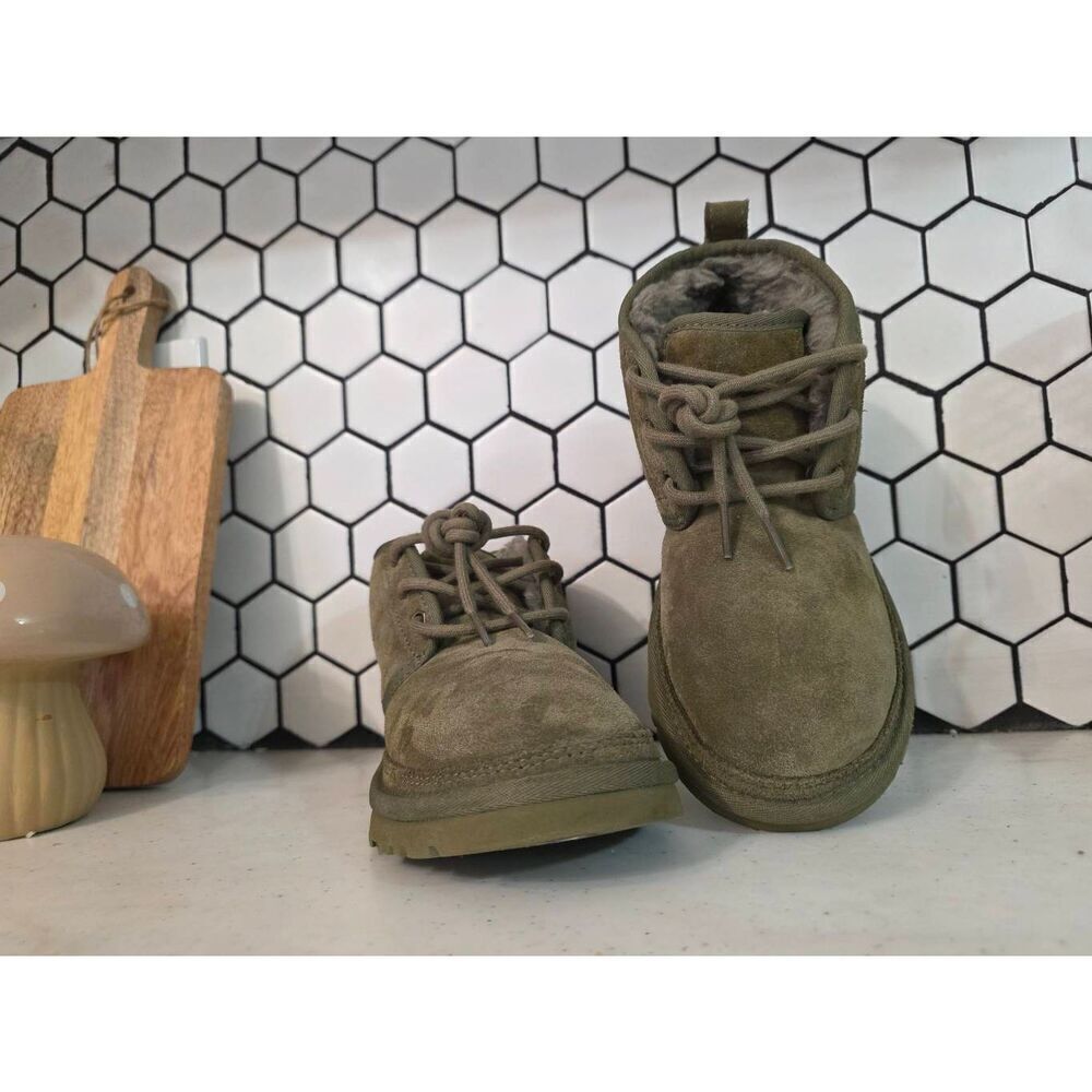 UGG Neumel Burnt Olive Suede Boots Size 5